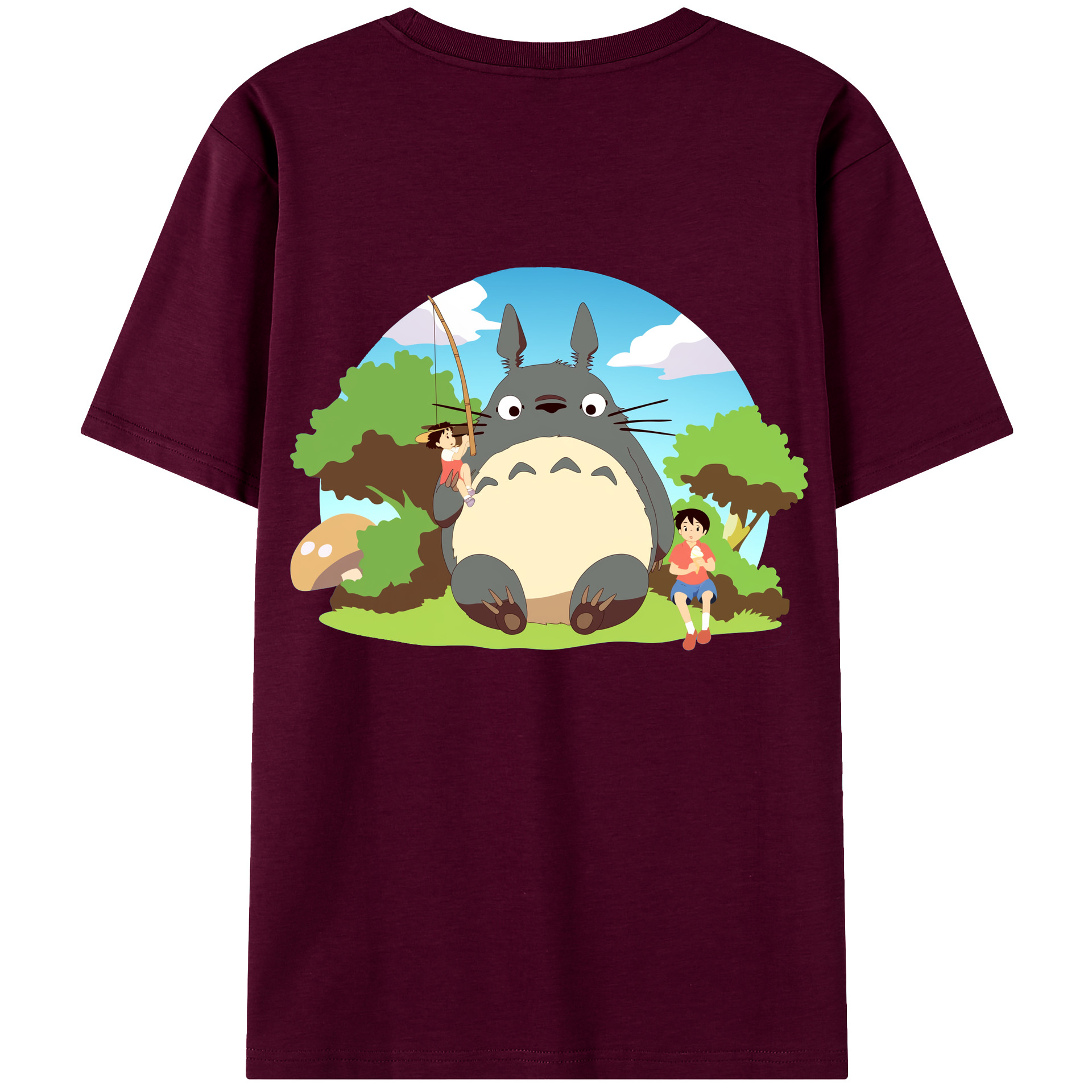 （画像用） となりのトトロ 草壁メイ 草壁サツキ My Neighbor Totoro Satsuki Kusakabe Mei Kusakabe レディース半袖Tシャツ(バックプリント)